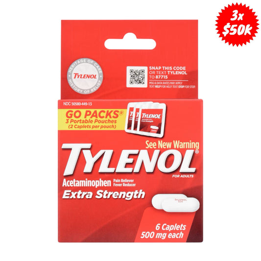 PRE ORDER-Tylenol Extra Fuerte x6uds