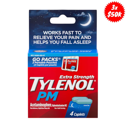PRE ORDER-Tylenol Extra Fuerte PM (noche) x4uds