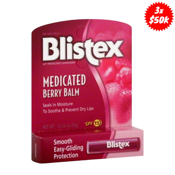 PRE ORDER-Blistex medicado Berry Balm SPF 15 para los Labios