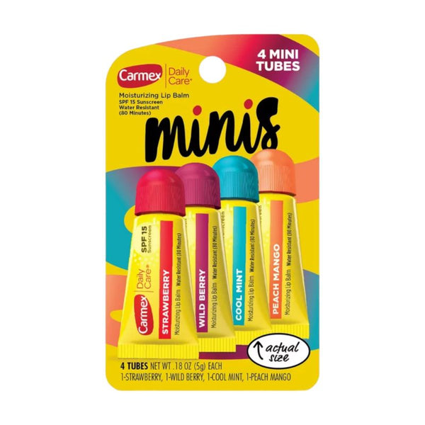 Mini Carmex surtido para los labios spf 15 x4uds